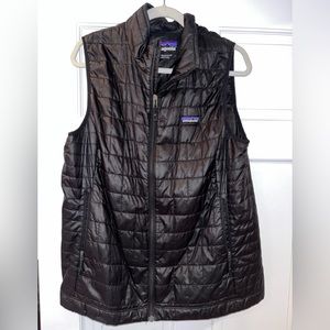 Women’s Nano Puff Patagonia Black Vest Size XL